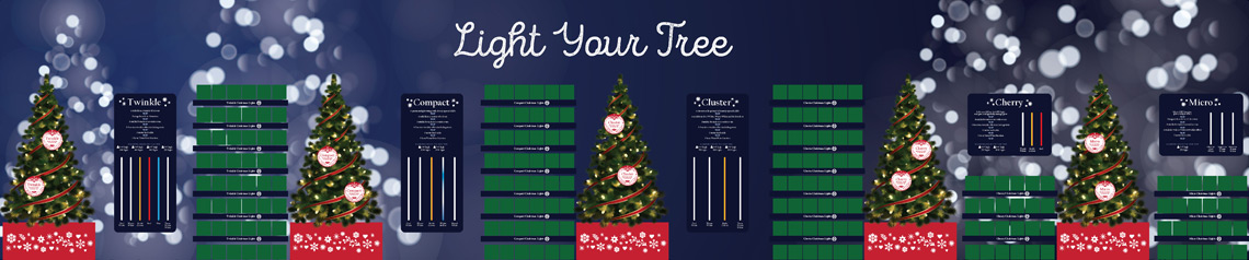 Christmas Tree Light Display Point of Sale
